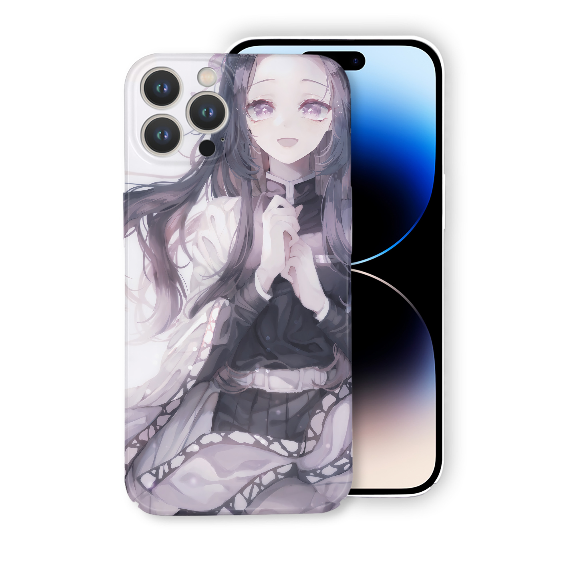 （画像用） 鬼滅の刃（きめつのやいば）蟲柱-胡蝶 しのぶ／こちょう しのぶ Kochou Shinobu 【iPhone 14シリーズ対応】ハードケース